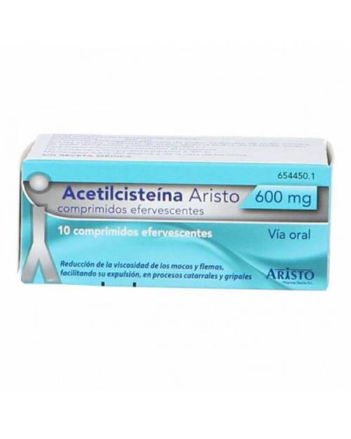 ACETILCISTEINA ARISTO 600 mg COMPRIMIDOS EFERVESCENTES