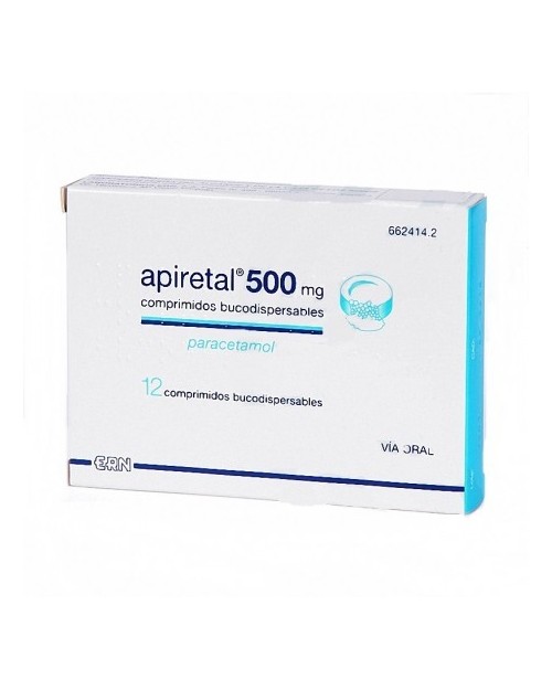 APIRETAL 500 mg COMPRIMIDOS BUCODISPERSABLES